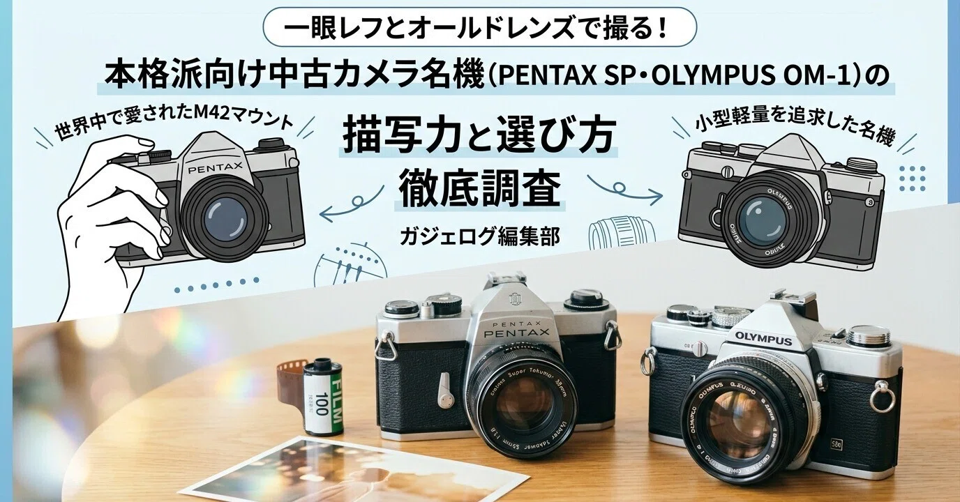 一眼レフとオールドレンズで撮る！本格派向け中古カメラ名機（PENTAX