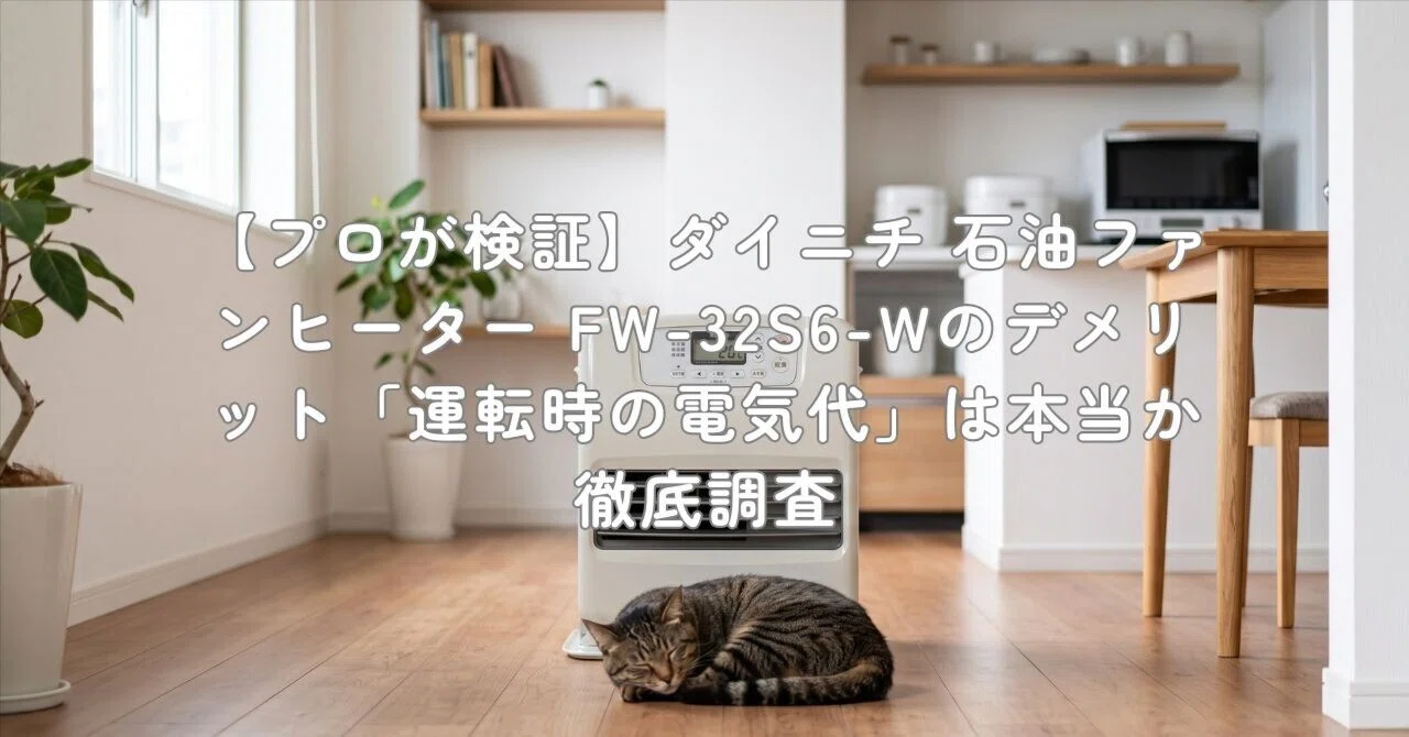 プロが検証】ダイニチ 石油ファンヒーター FW-32S6-Wのデメリット
