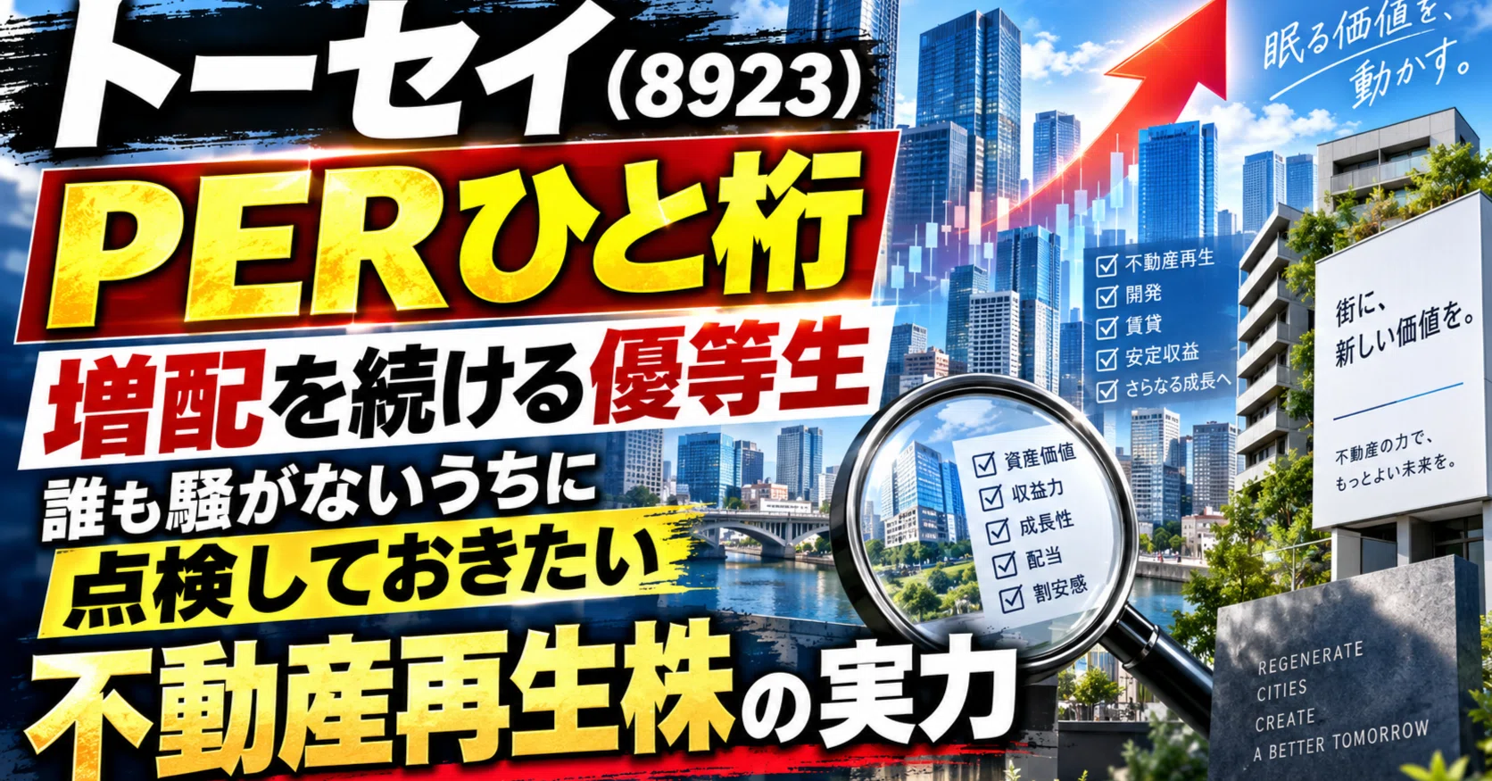 K.l様 Tosei (8923): An honor student with a single-digit P/E ratio and a