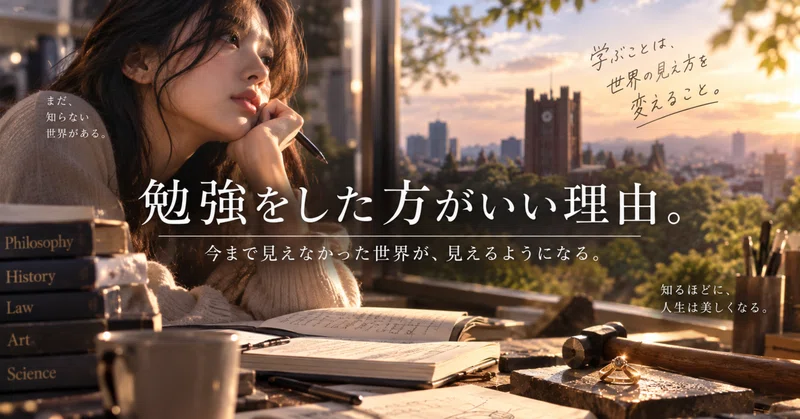 勉強をした方がいい理由。