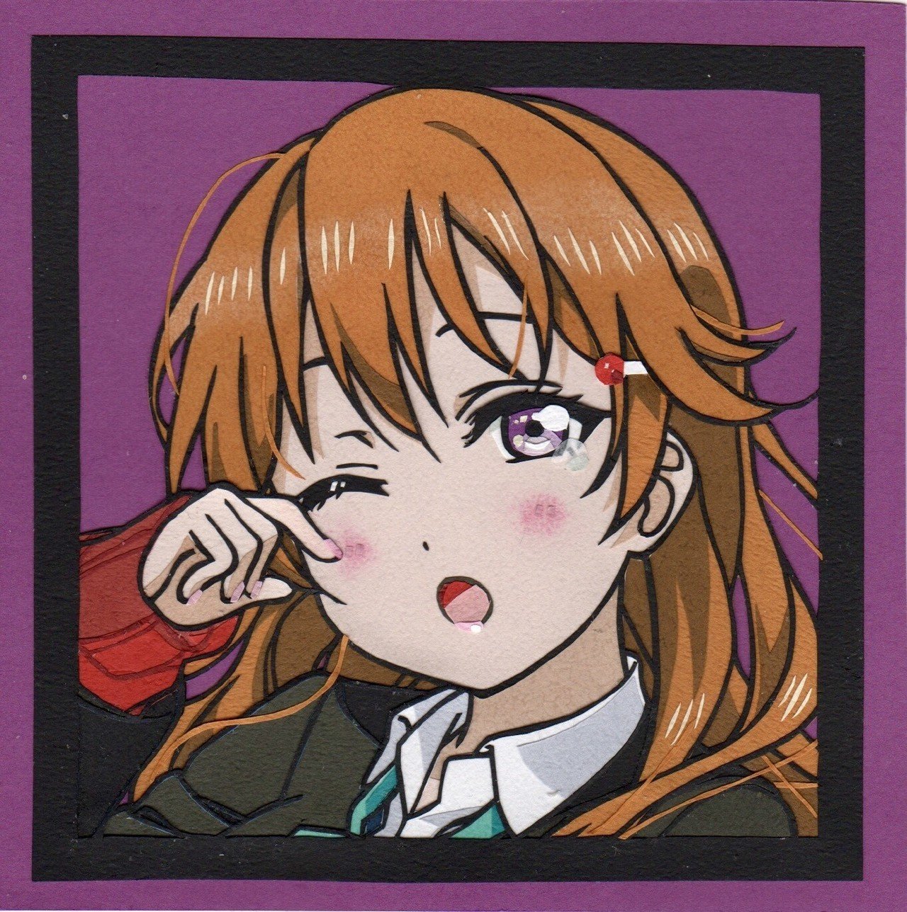 虹ヶ咲学園スクールアイドル同好会 近江彼方 ミニカラー切り絵 まゆきみ Note 虹ヶ咲学園スクールアイドル同好会 近江彼方 ミニカラー切り絵 まゆきみ Note