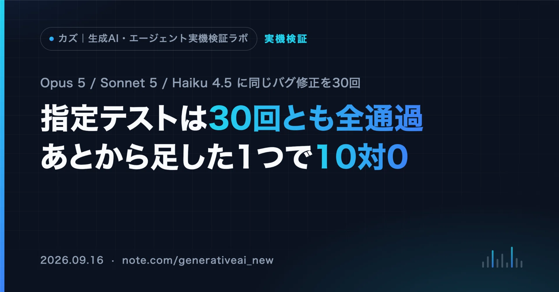 Claude Code、安いモデルで十分？ 同じバグを30回直させた｜カズ｜生成