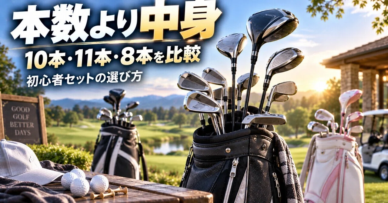 ゴルフクラブ初心者セットはどれを選ぶ？10本・11本・レディース8本の