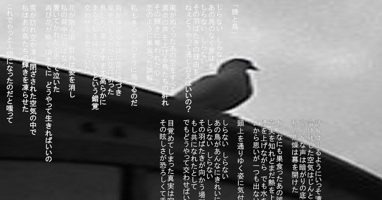 娘と鳥 詩 のえ Note