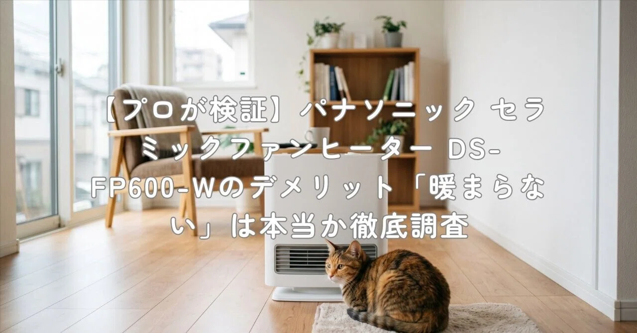 プロが検証】パナソニック セラミックファンヒーター DS-FP600-Wの