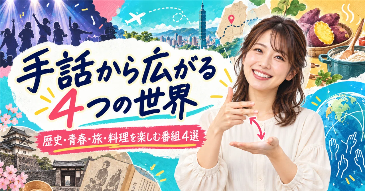 手話を「知る」から、手話で広がる世界へ——NHKが選んだ4つの番組
