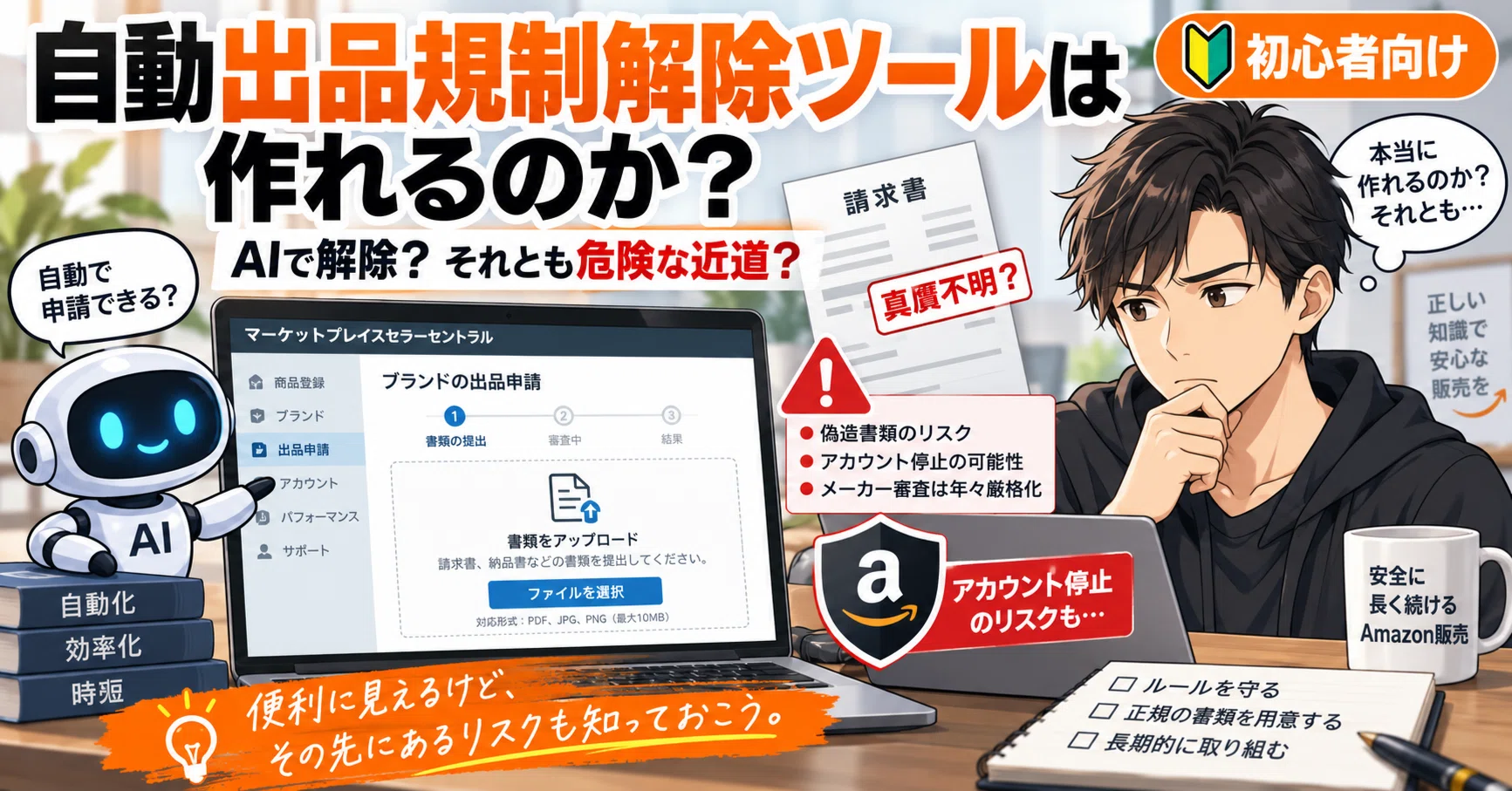 自動出品規制解除ツールは作れるのか？｜かず｜中古せどりの実務と経営