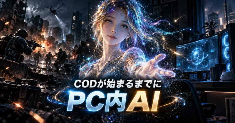 CODが始まるまでに、ネット接続無しでも動くPC内AIを作ってみる