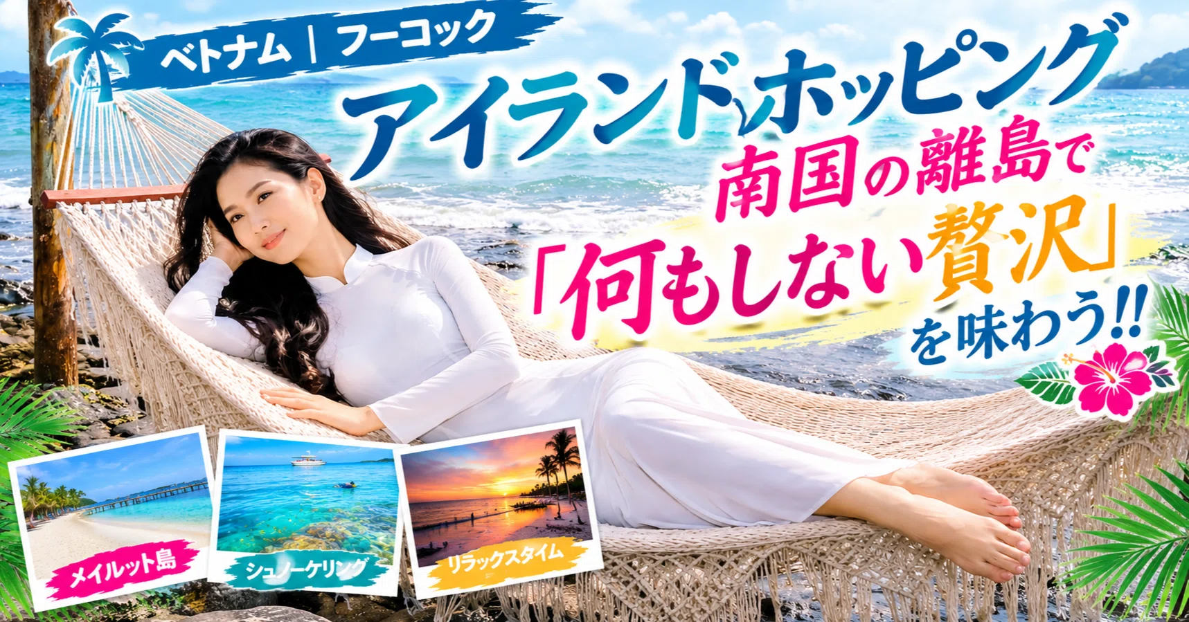 ベトナム｜フーコック｜アイランドホッピング｜南国の離島で「何も