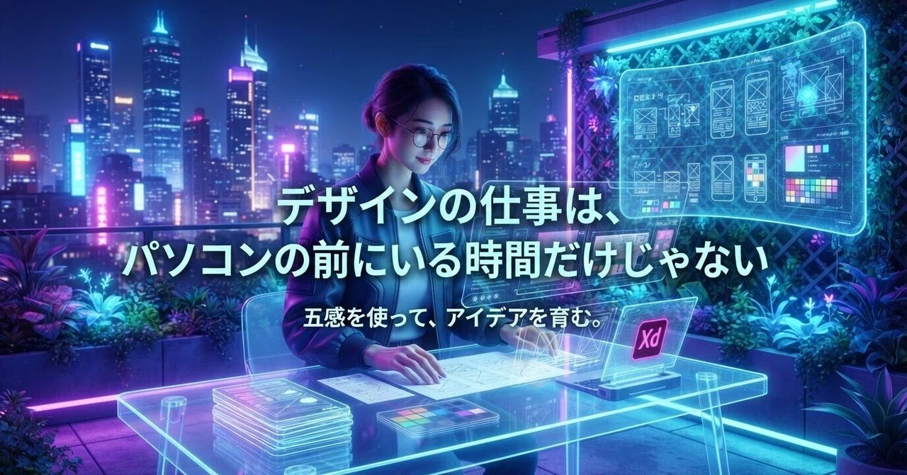 Design work isn't just the time spent in front of a computer｜SOUZOU ...