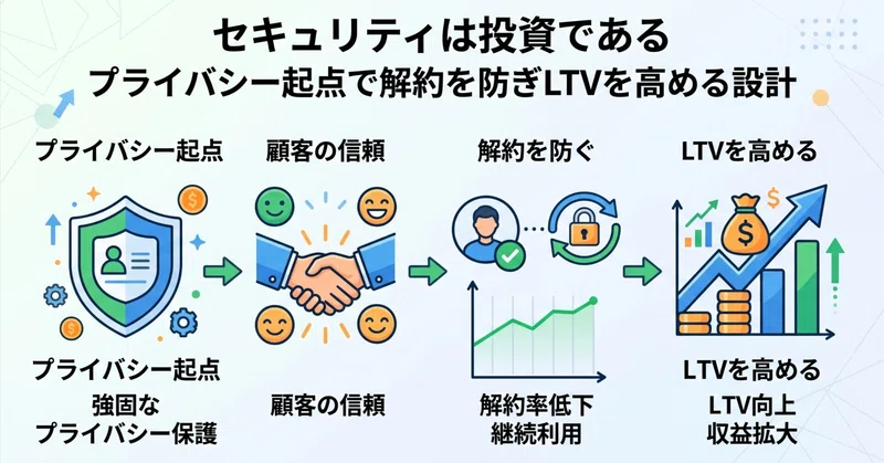 【セキュリティーは投資である】プライバシー起点で解約を防ぎLTVを高める設計