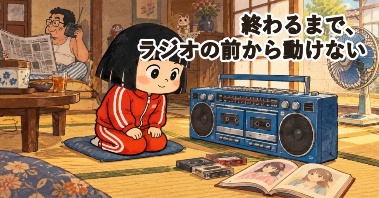 終わるまで、ラジオの前から動けない――昭和のダブルラジカセと