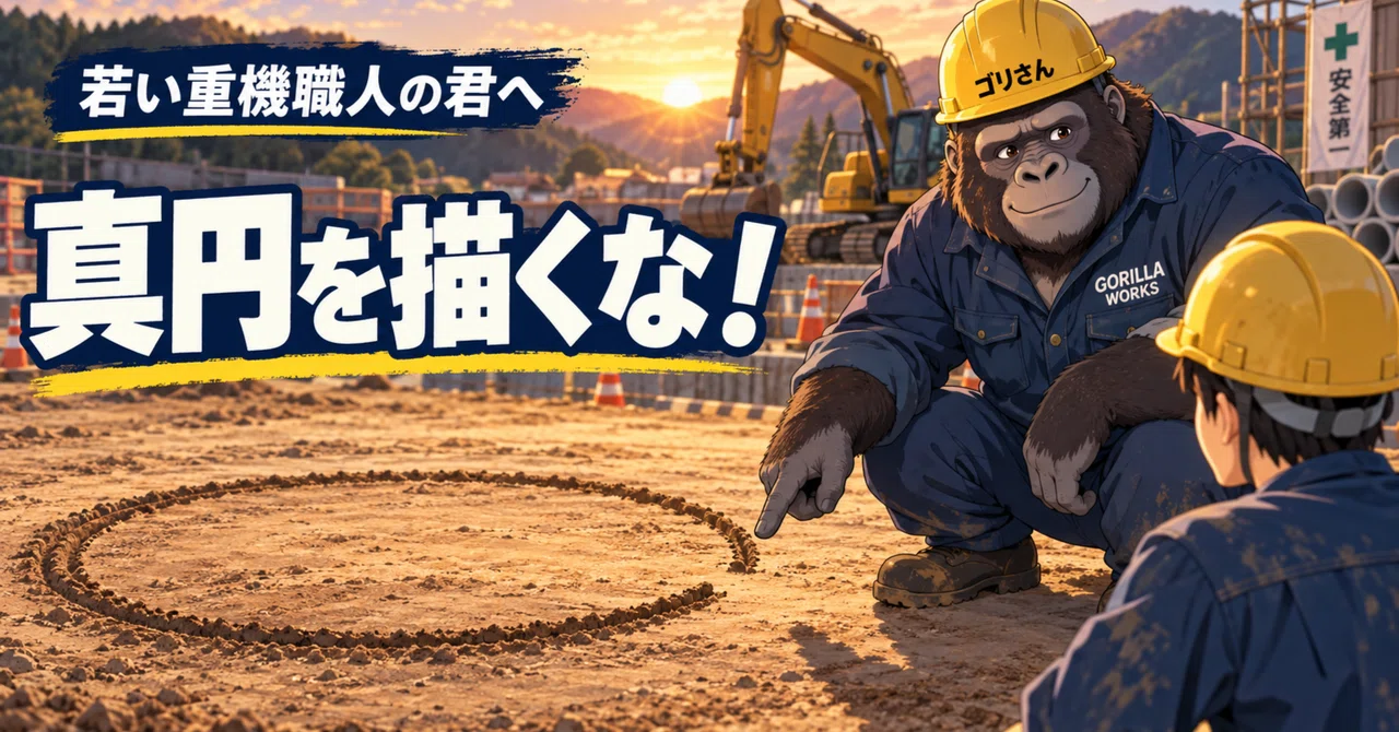 Don't Draw a Perfect Circle! | 🦍 To You, the Young Heavy Equipment ...