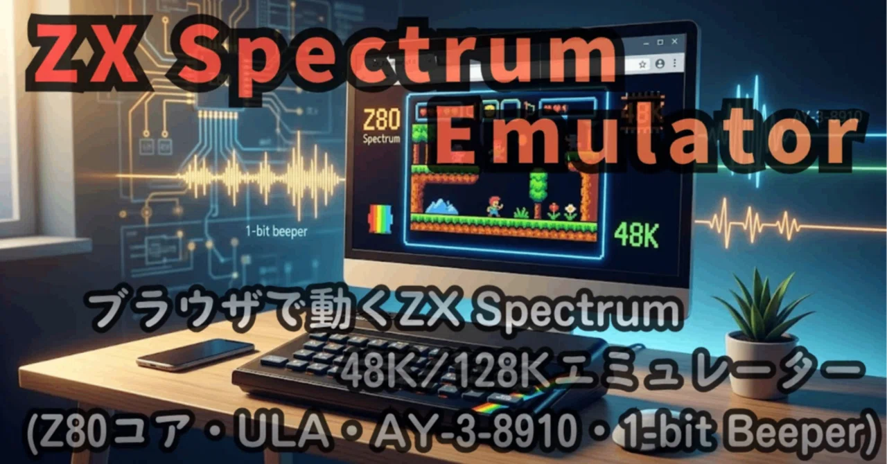 ブラウザで動く ZX Spectrum エミュレーターを公開しました（Z80コア
