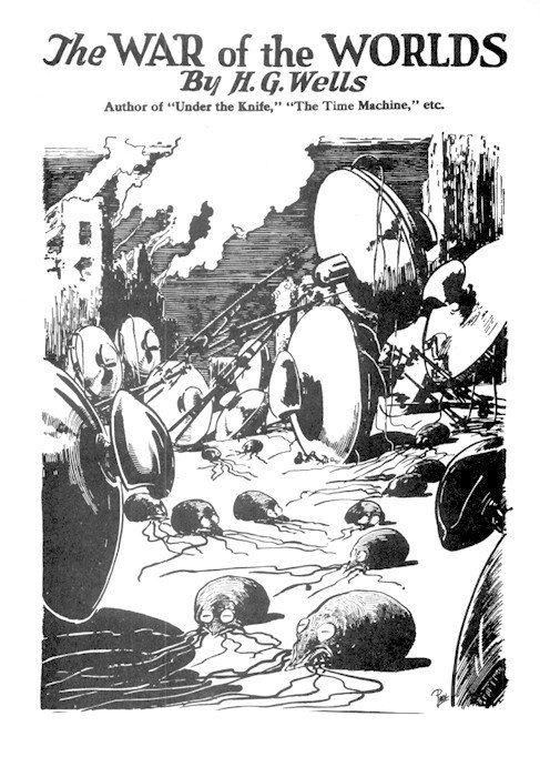 宇宙戦争1898年War_of_the_Worlds_original_cover_bw