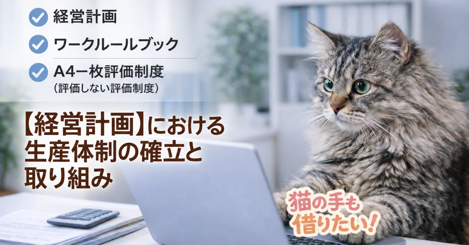 経営計画】における生産体制の確立と取り組み｜山本信春