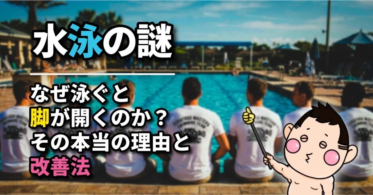 [Swimming Mystery] Why do your legs spread when you swim? The real ...