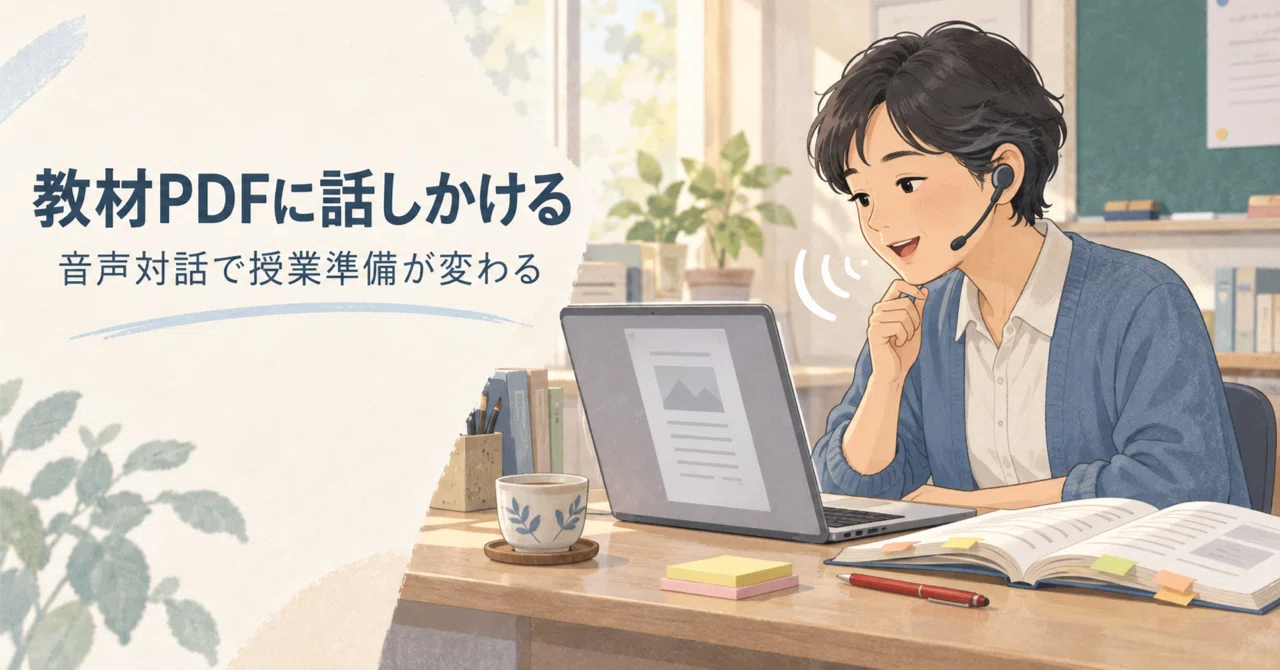 教材PDFに話しかけて授業準備する時代｜ようすけ｜