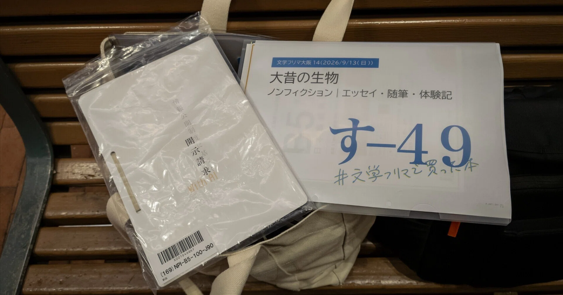 専用なし説明文どおり理解出来る方購入してください。 文学フリマに参加してみた②｜大昔の生物