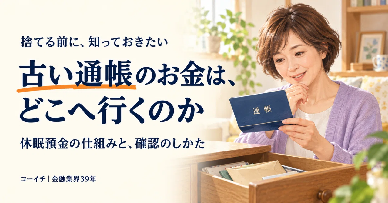 Where does the money in old bankbooks go?｜コーイチ｜お金の話を日本一やさしく