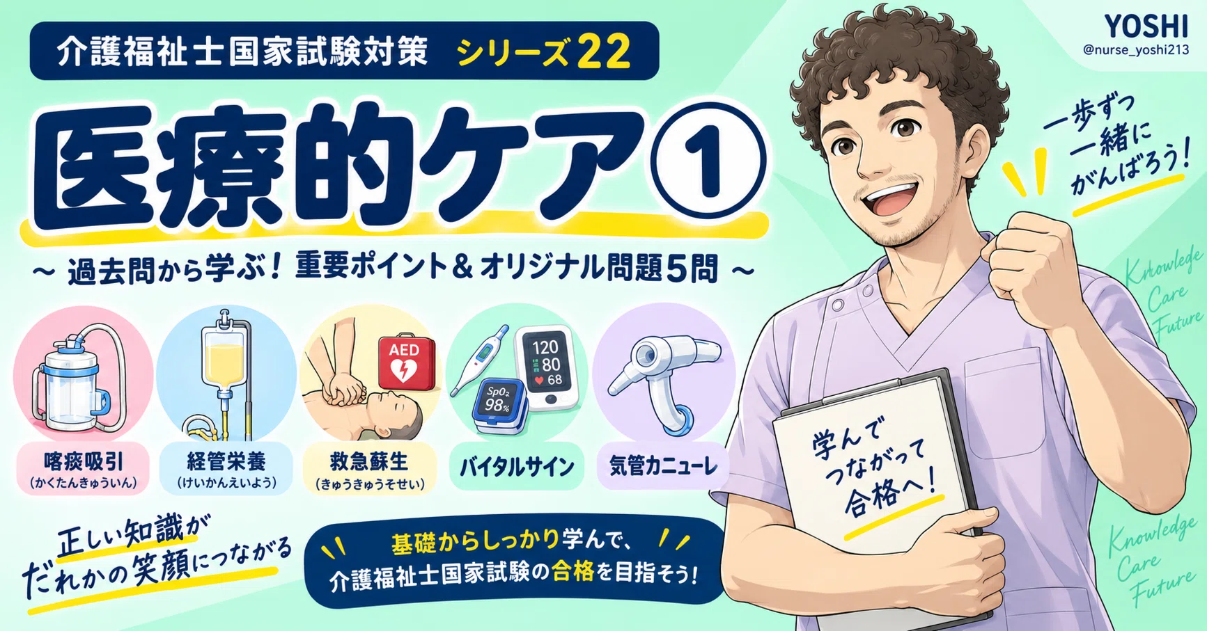 介護福祉士国家試験対策シリーズ22｜医療的ケア①｜過去問から学ぶ