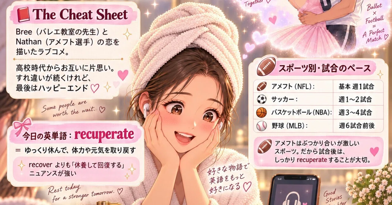 📚ラブコメ小説でおぼえる英単語: “The Cheat Sheet”