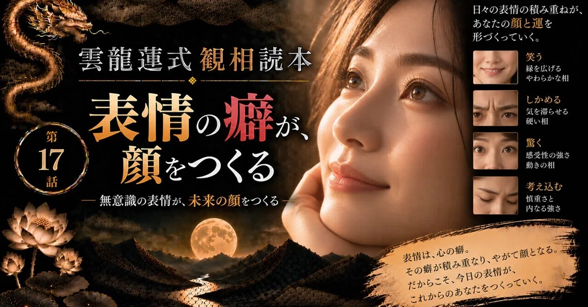 [Unryu Ren Style Physiognomy Reader] Episode 17: Habitual Expressions ...