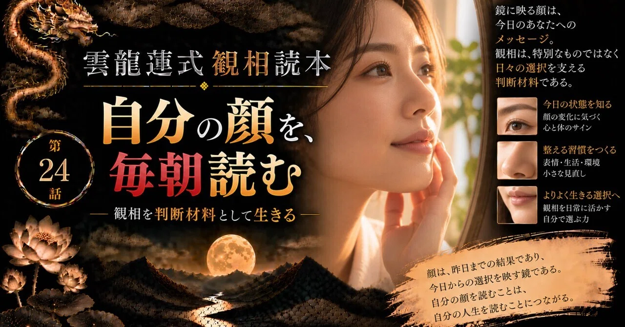 [Unryu Ren Style Physiognomy Reader] Episode 24: Reading Your Own Face ...