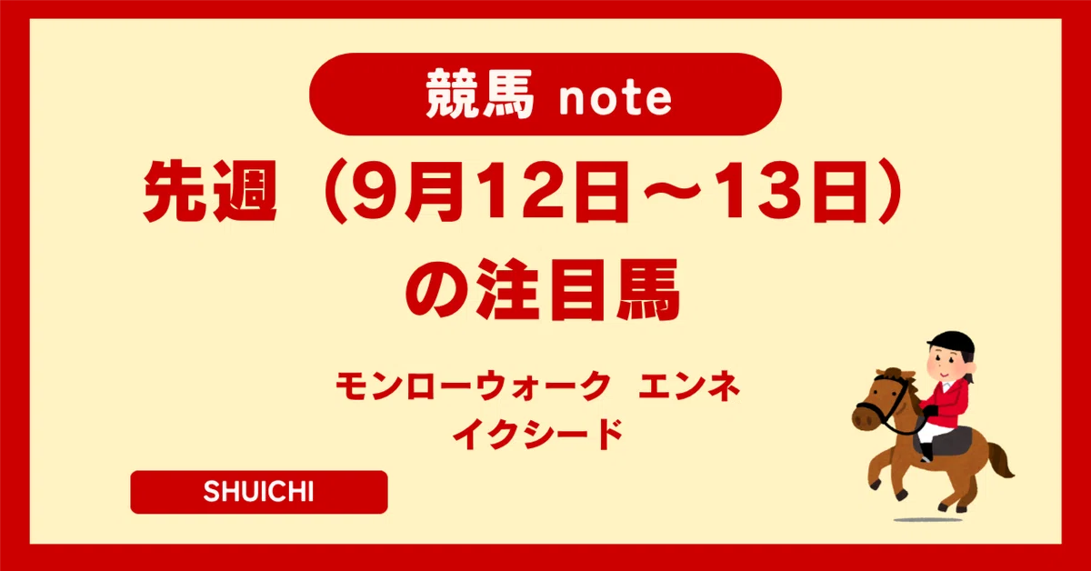 [Last Week's Notable Horses] Birth of the 