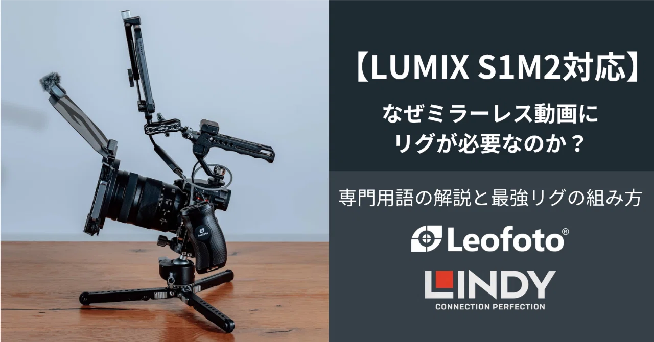 LUMIX S1M2対応】なぜミラーレス動画にリグが必要なのか？専門用語の
