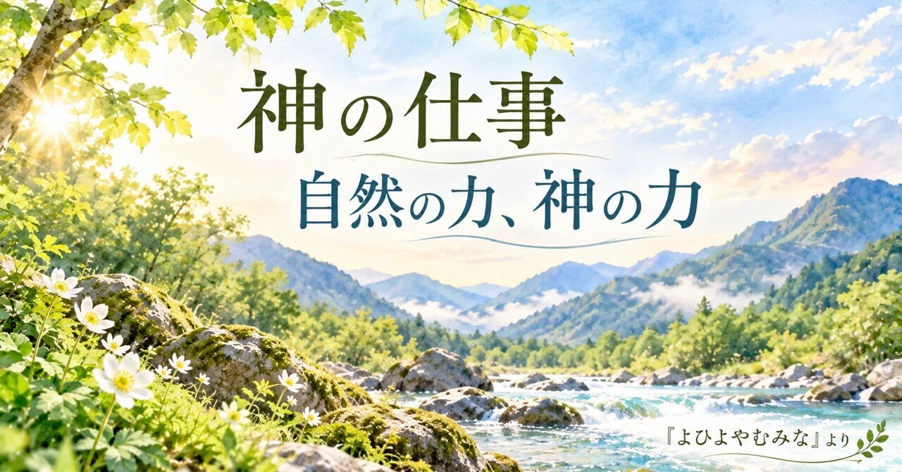 神の仕事/自然の力、神の力|北天に向いて