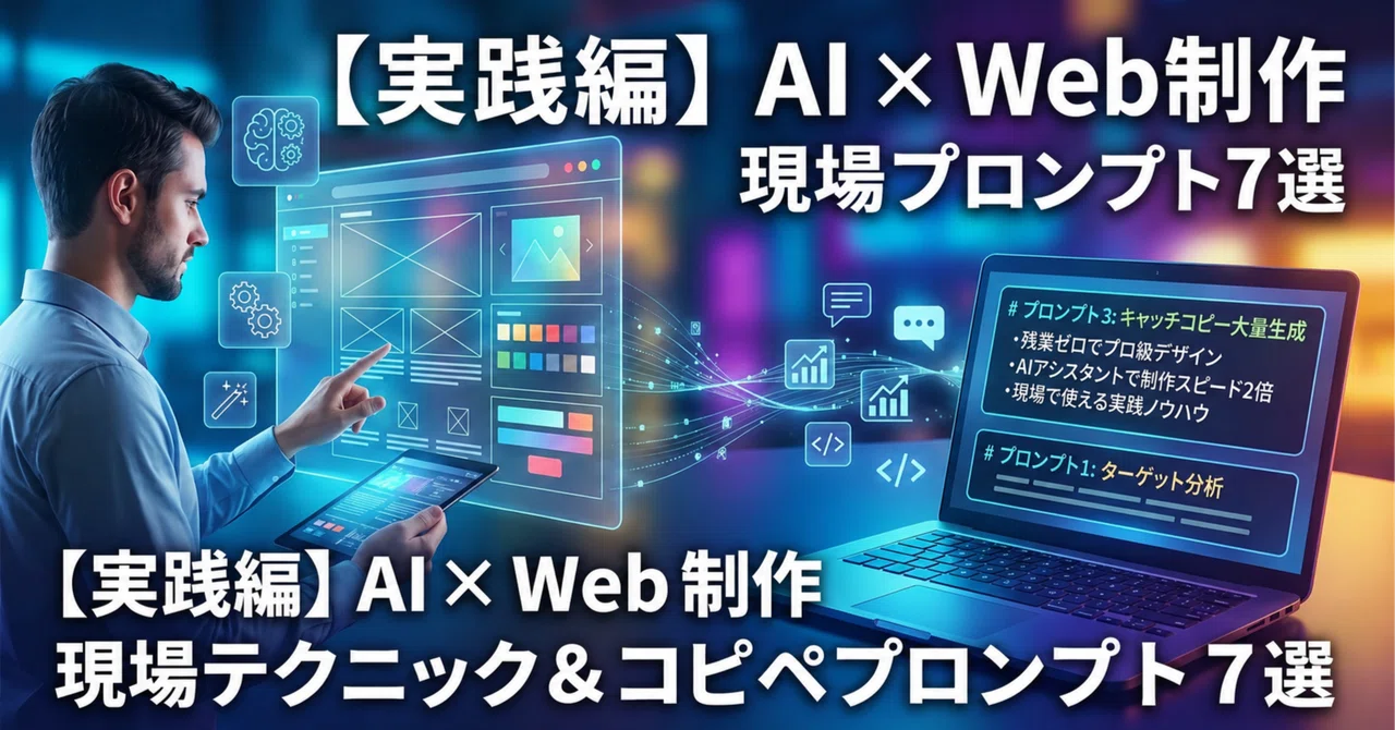[Practical Edition] Field Techniques for AI x Web Production & 7 ...