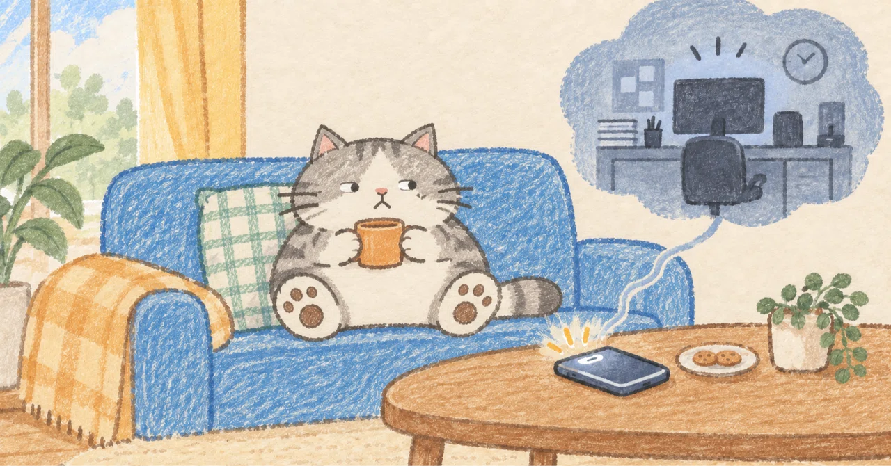 Even on a day off, a single work notification ends my break.｜暮らしを1ミリ快適に ...