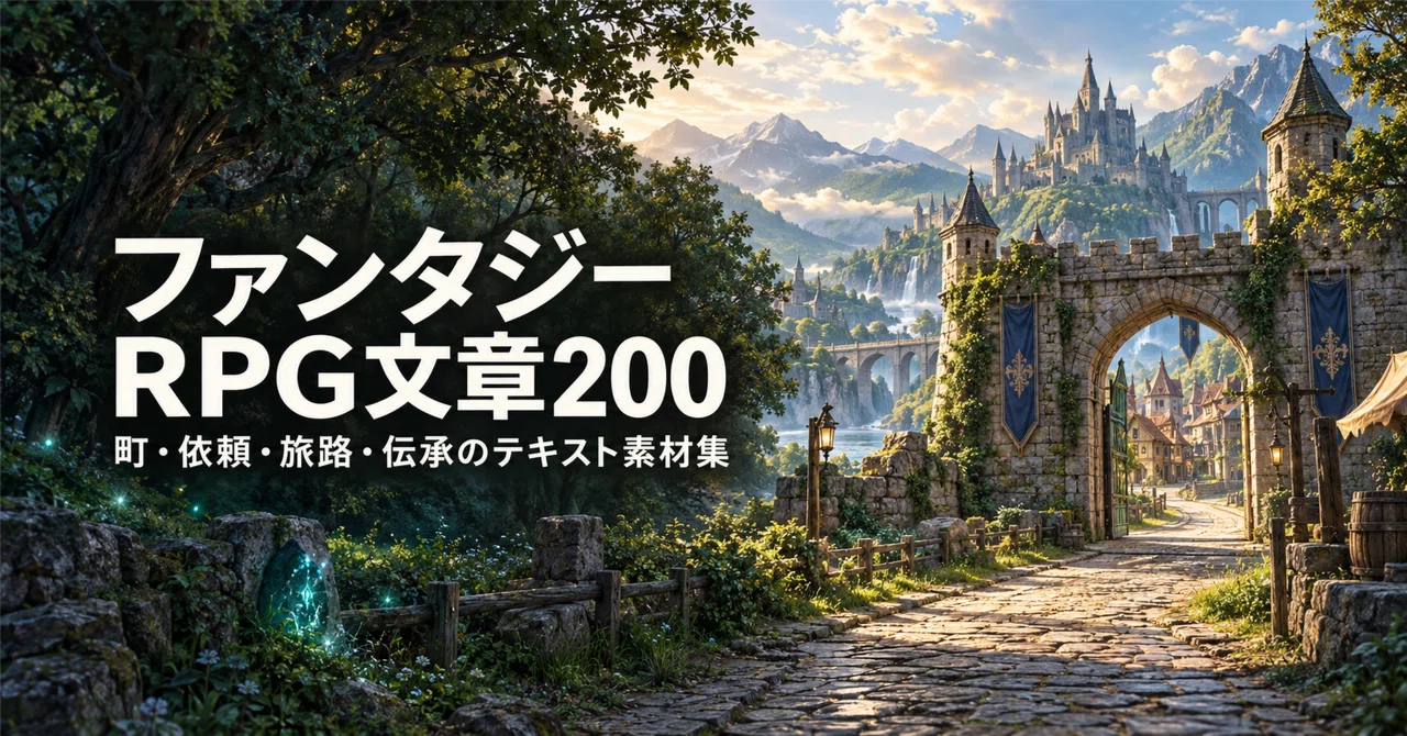 Fantasy RPG Text Collection 200: A Resource of Text for Towns, Quests ...