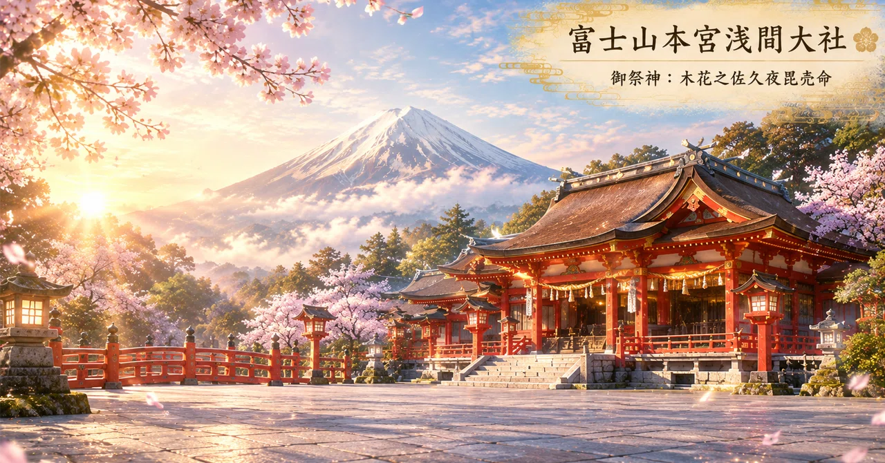 富士山本宮浅間大社 御祭神：木花之佐久夜毘売命（このはなのさくや
