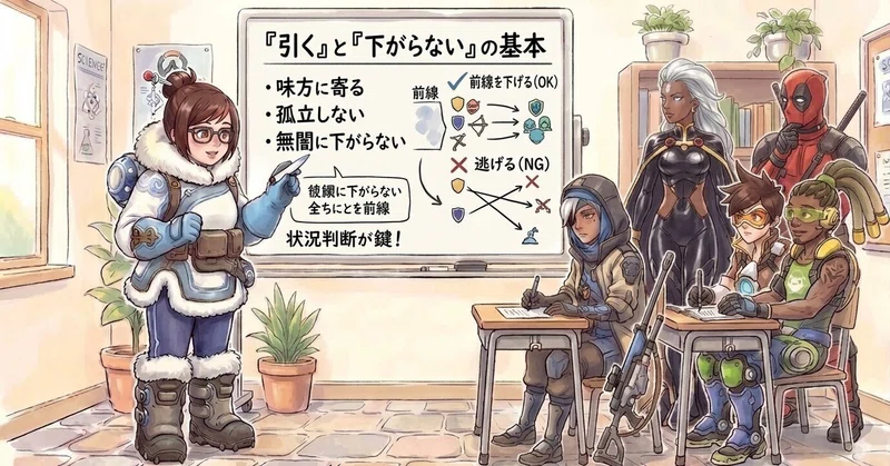 【オーバーウォッチ】ゆるチームシューター座学#1　下がらないという選択肢【マーベルライバルズ】
