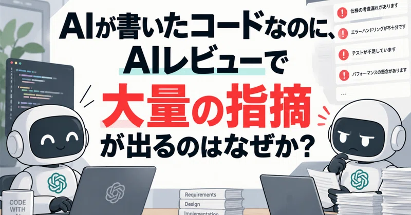 AIが書いたコードなのに、AIレビューで大量の指摘が出るのはなぜか