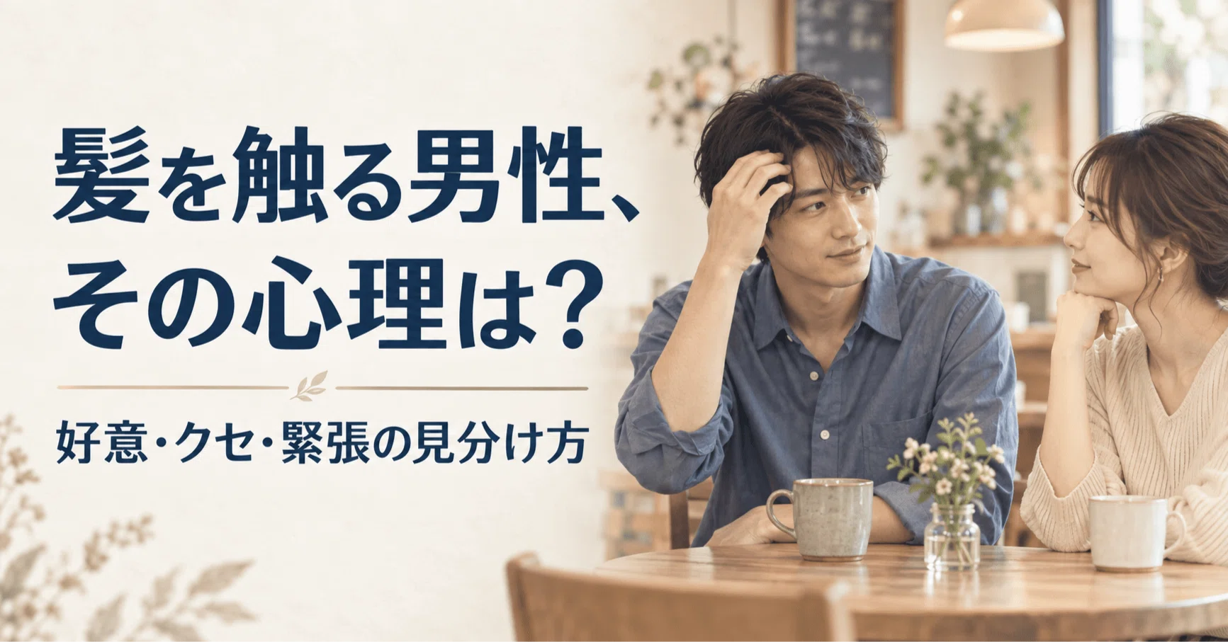 髪 を 触る 心理 男性