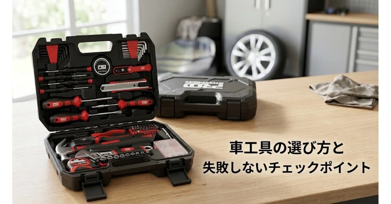 車のちょっとした整備、工具が足りなくて手が止まる場面を減らしたい