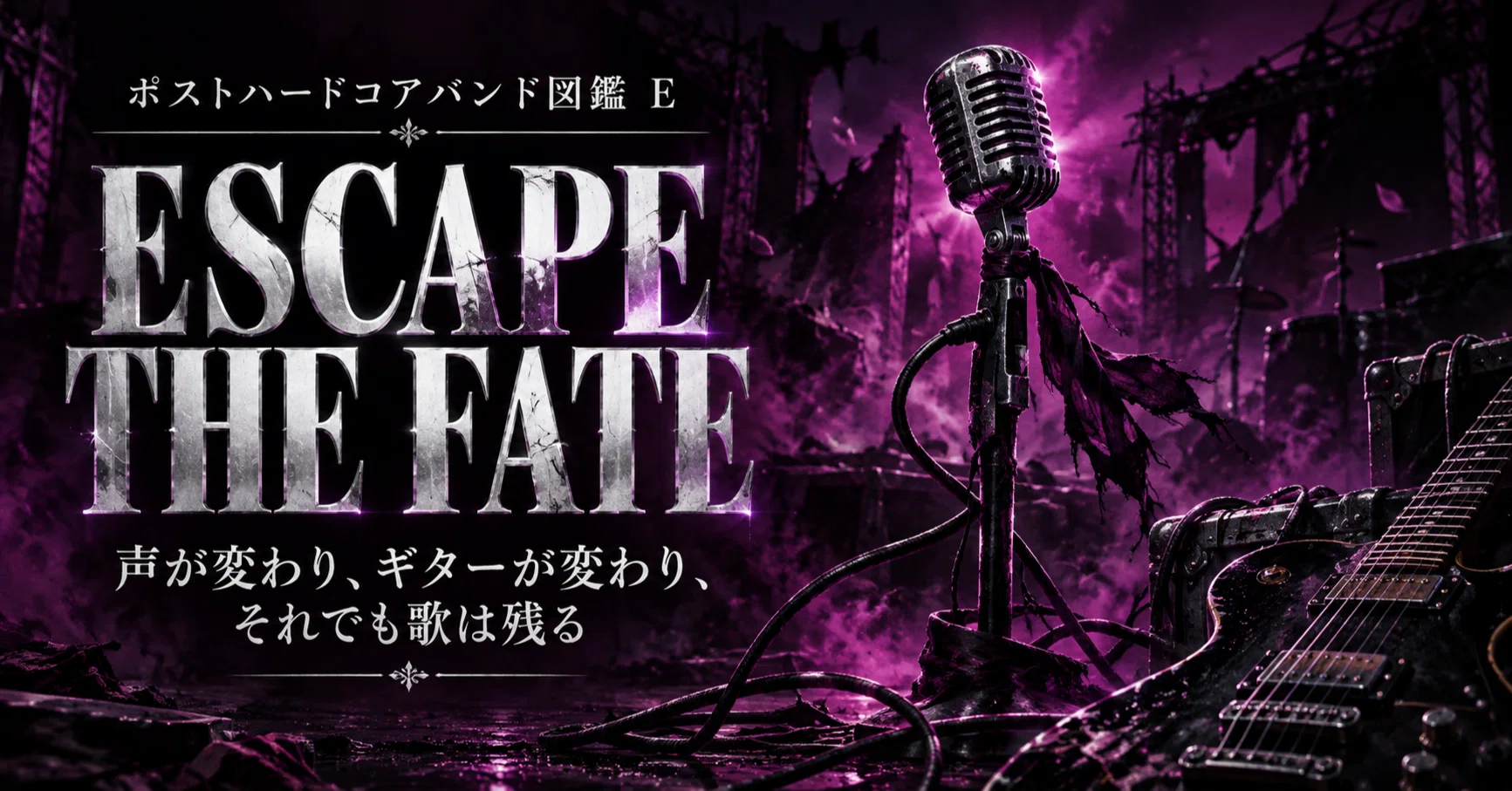 Escape the Fate【ポストハードコアバンド図鑑 E】｜楽曲解説君