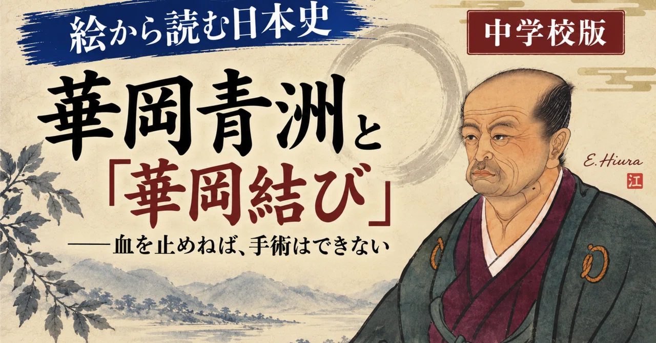 絵から読む日本史》華岡青洲と「華岡結び」｜日裏 圓治郎 ひうらえんじろう