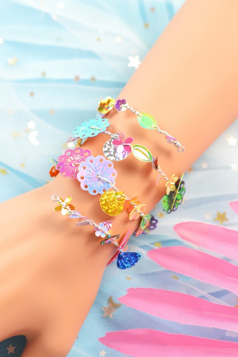 Pandahall Diy ワイヤーとスパンコールで作るブレスレットの作り方 初心者さんも簡単 ハンドメイド無料レシピ Pandahall Note Pandahall Diy ワイヤーとスパンコールで作るブレスレットの作り方 初心者さんも簡単 ハンドメイド無料レシピ Pandahall Note