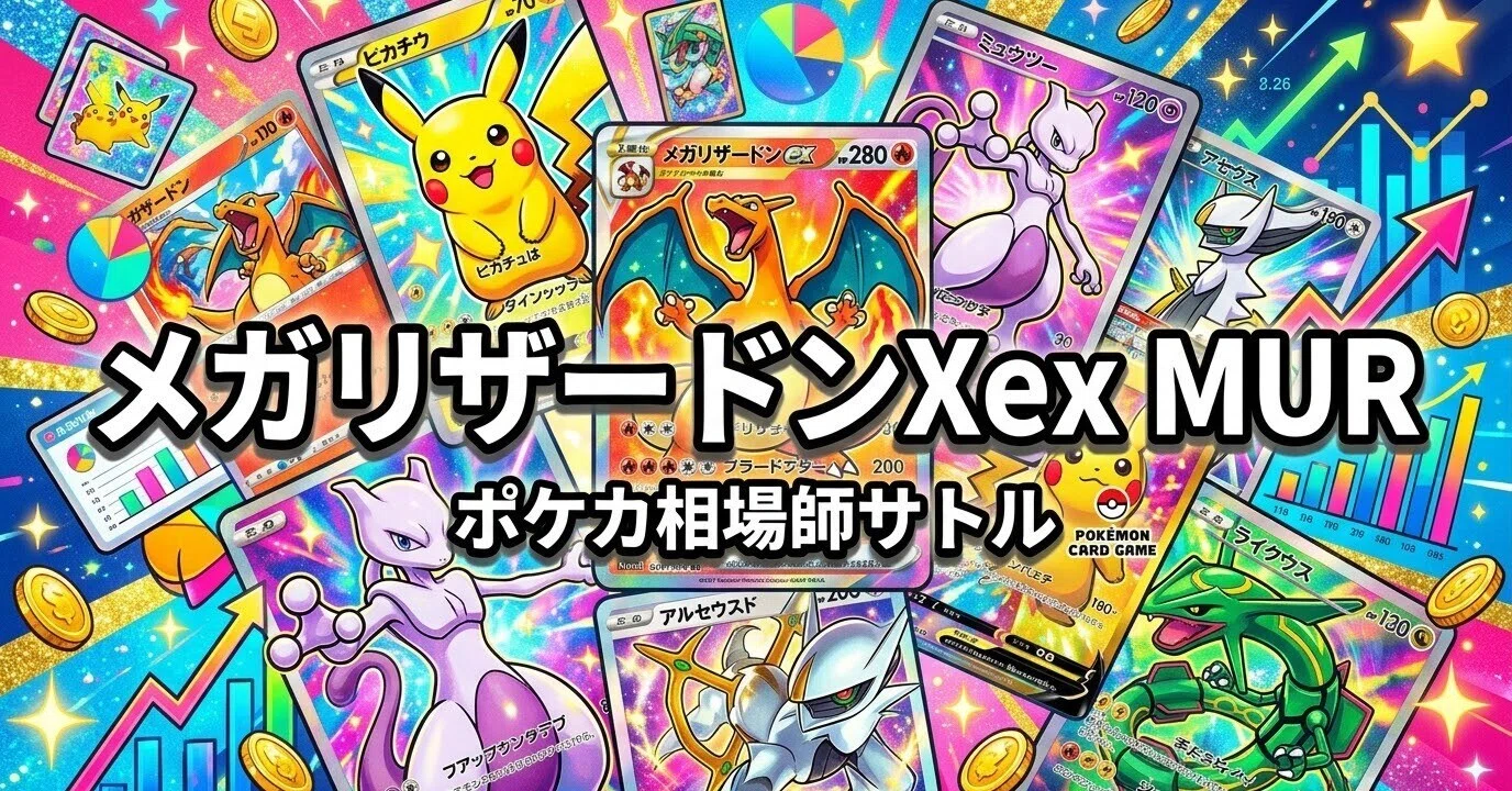 ポケカ メガリザードンXex MUR 57%安の出口｜神崎 悟｜ポケカ相場師サトル