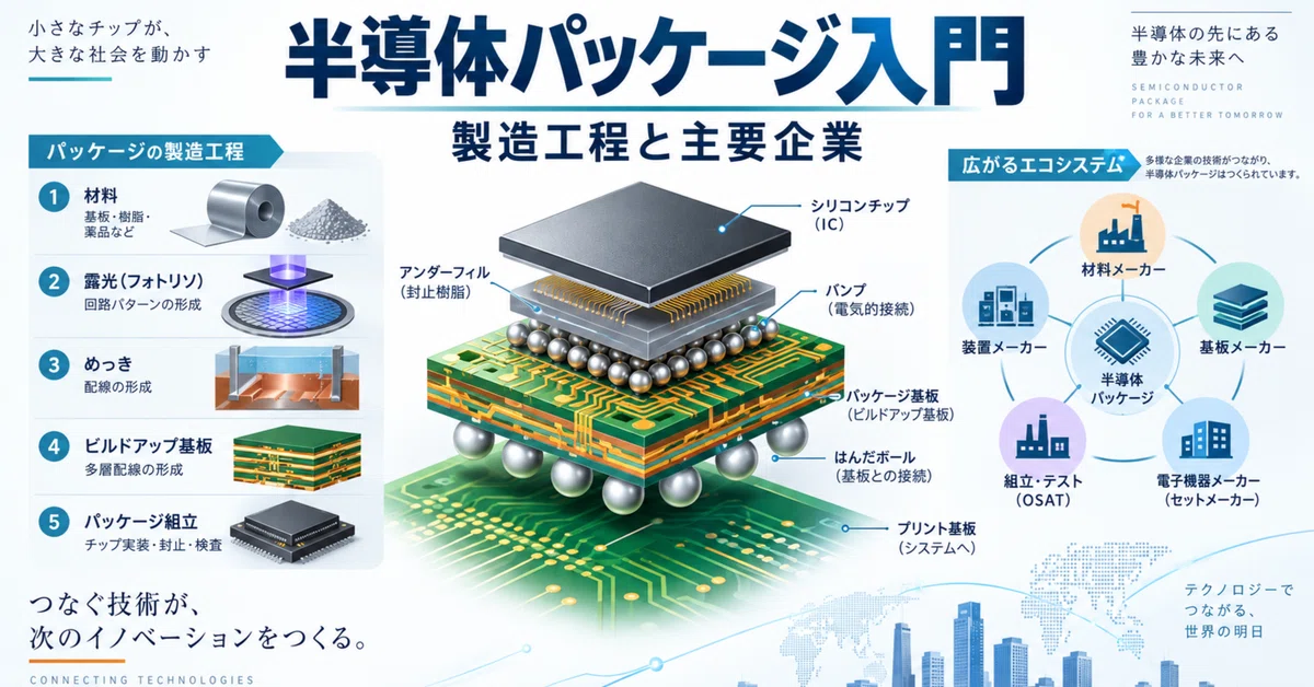 半導体パッケージ入門：製造工程と主要企業｜ごま豆腐