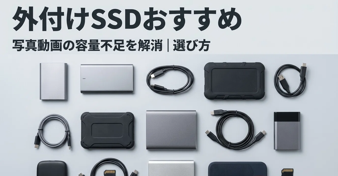 外付けSSDおすすめ8選｜写真・動画の容量不足を解消する選び方｜nrh