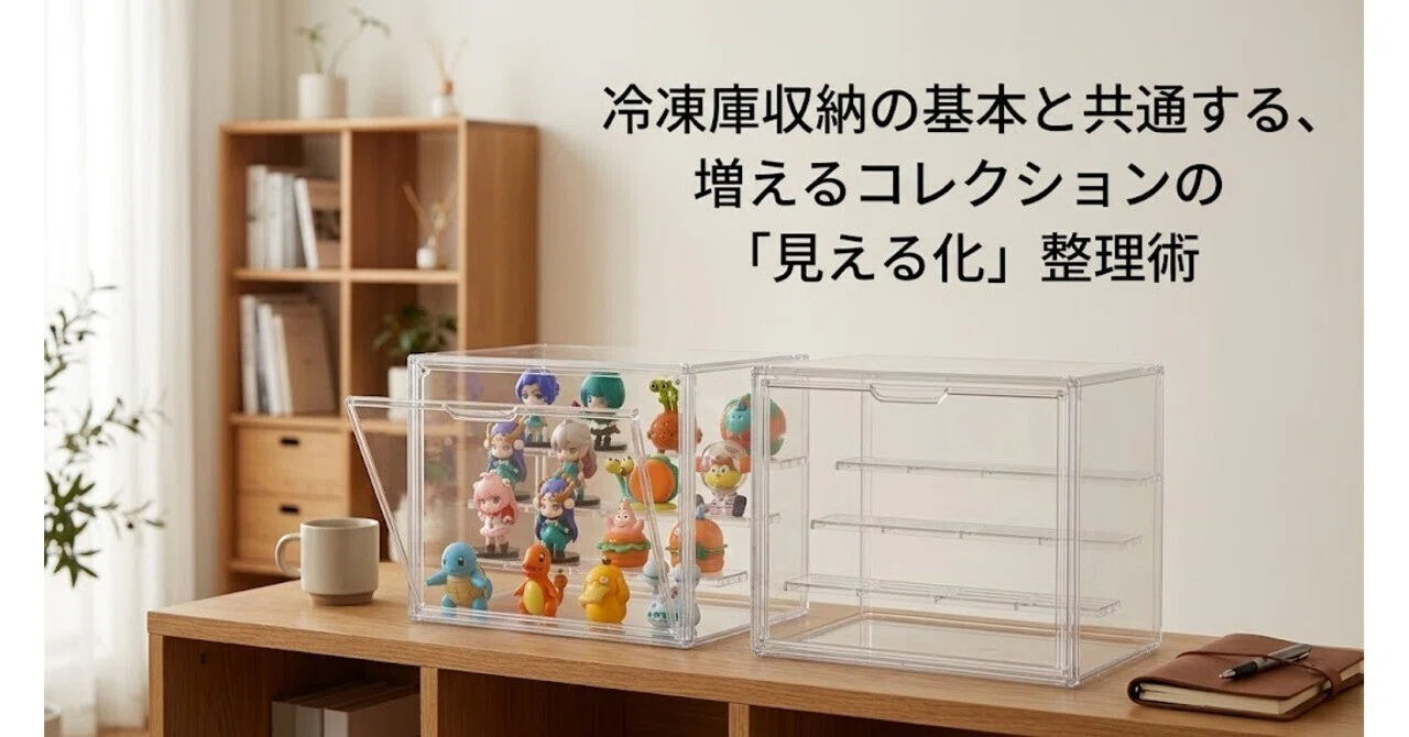 コレクション整理中 冷凍庫収納の基本と共通する、増えるコレクションの「見える化」整理術