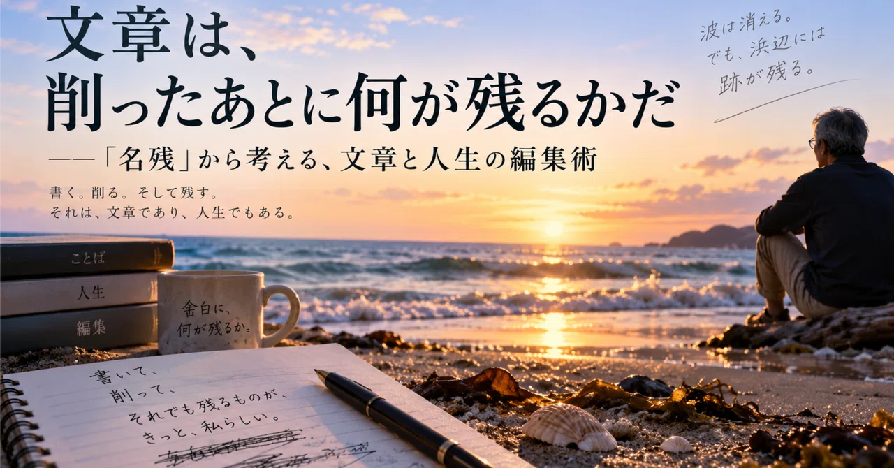 Writing is about what remains after you trim｜ノリック#