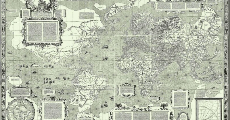 【地理雑学】幅2mの世界図から船で使う海図へ ~メルカトル図法を「船へ運んだ」人々~