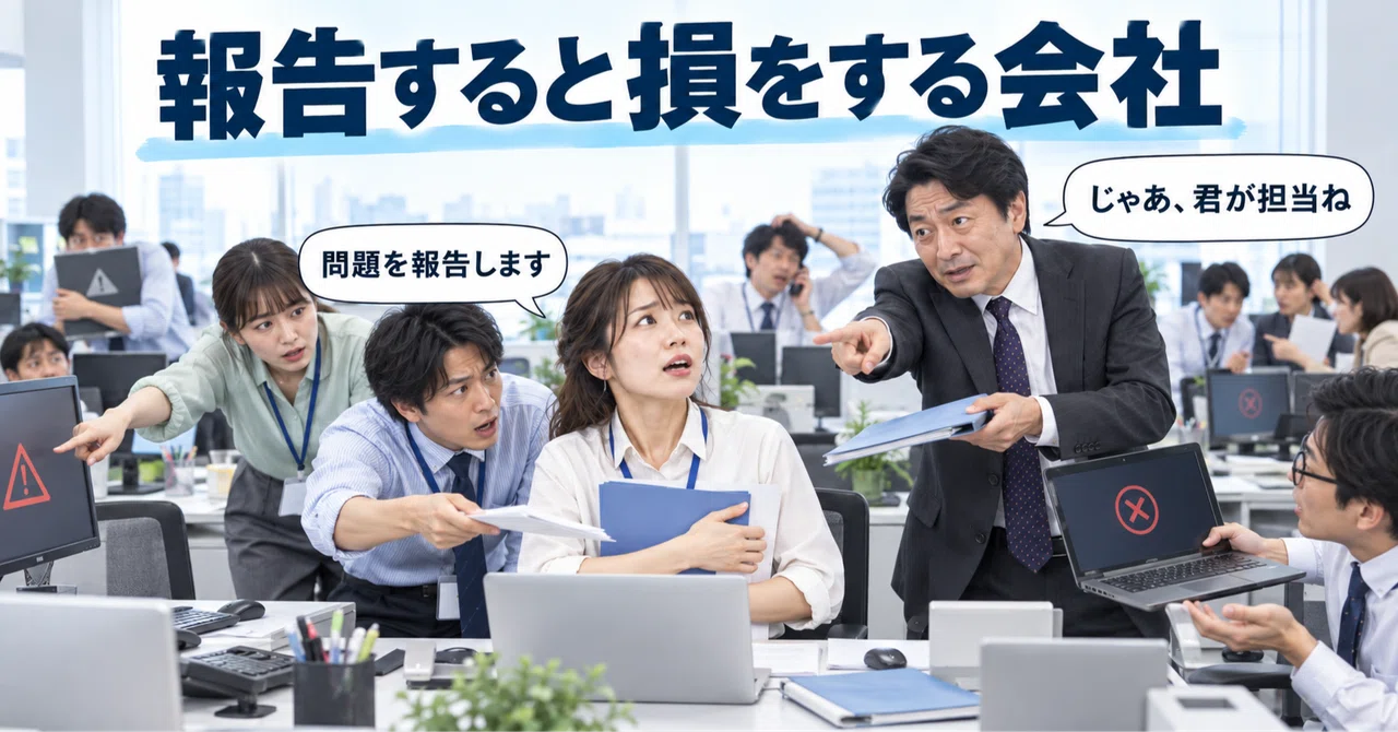 Companies where reporting problems increases your workload｜まるさん