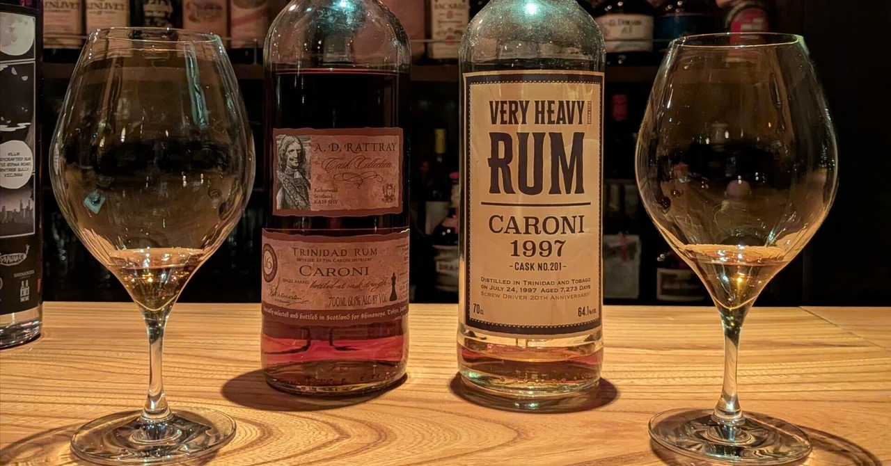 ちる30 Caroni 1997 Cask No.201 SCREW DRIVER 20周年ボトル｜ちるラム